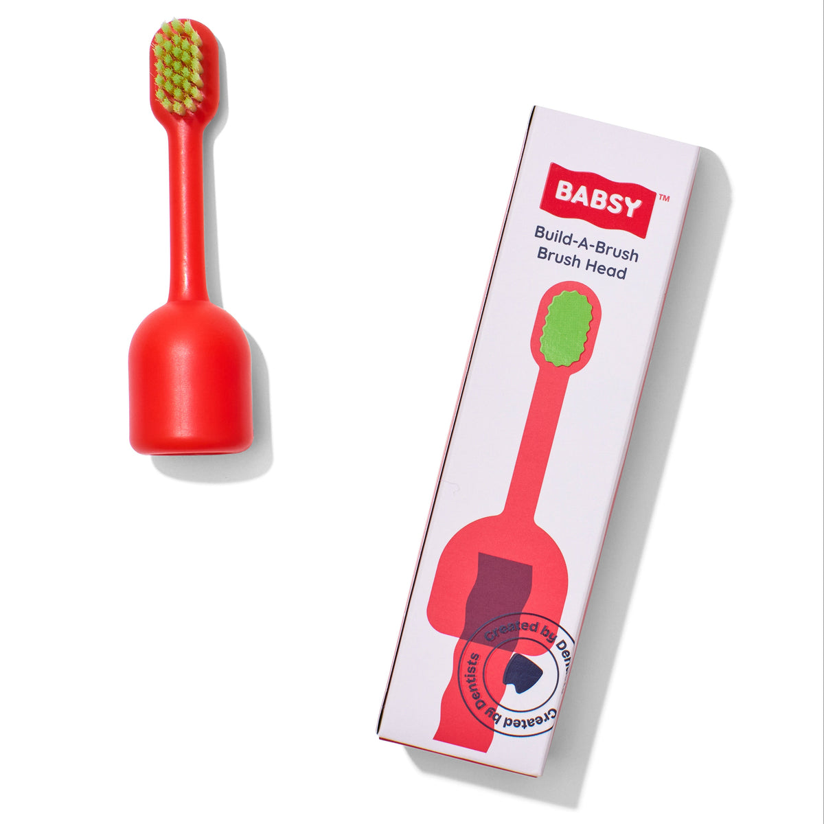 Babsy Build-A-Brush Brush Head – Neon Orange - extra brush head